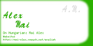 alex mai business card